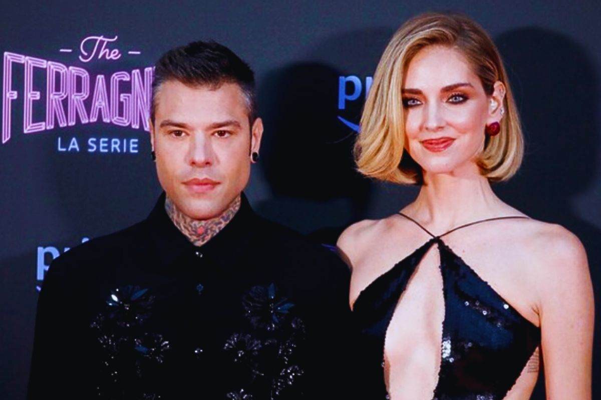 Fedez e la Ferragni alla presentazione della serie The Ferragnez