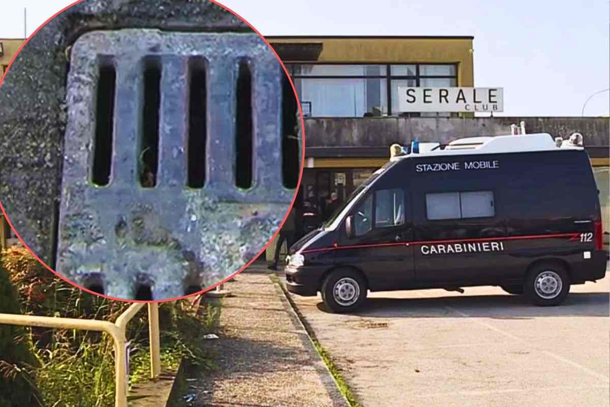 Carabinieri sul luogo del ritrovamento del corpicino