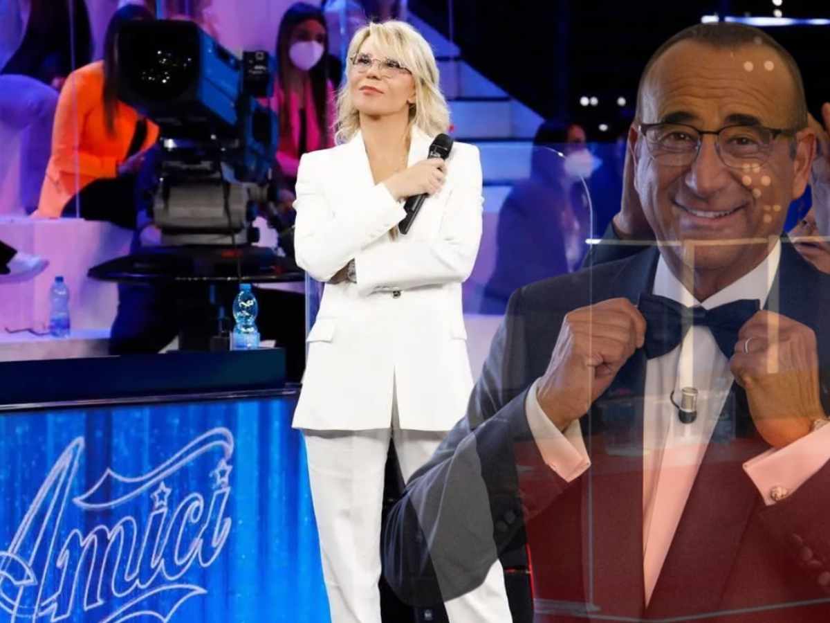 Maria De Filippi e Carlo Conti