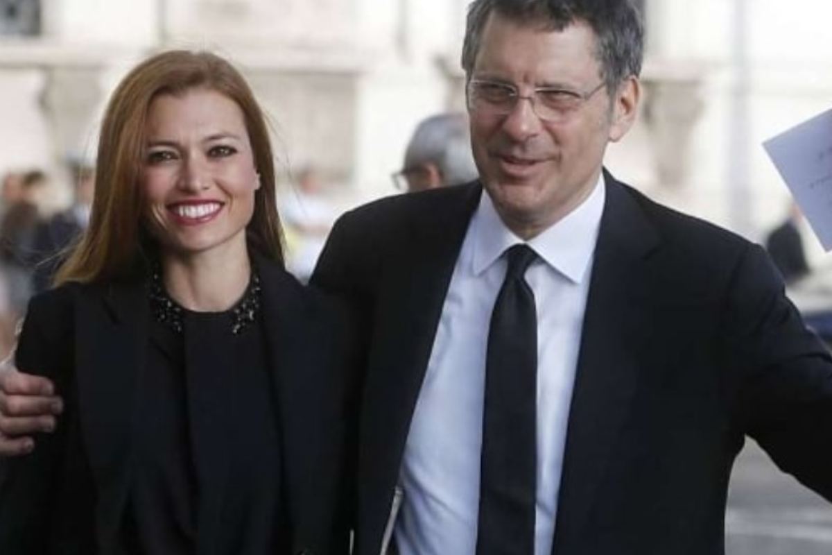 Fabrizio Frizzi con Carlotta Mantovan