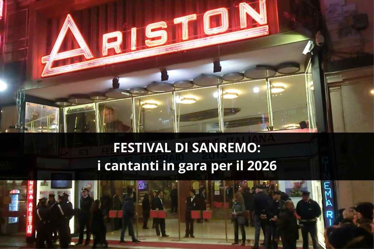 Ingresso del prestigioso teatro Ariston