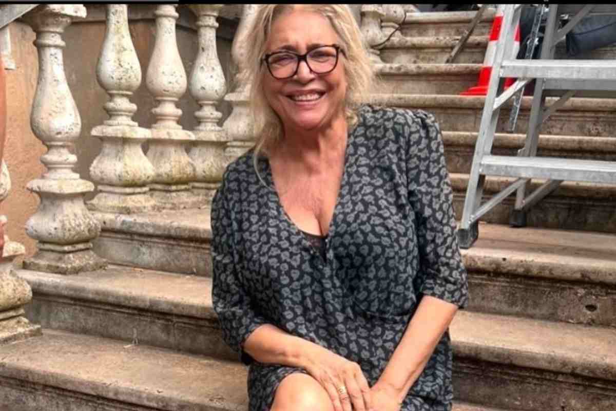 Mara Venier sul set di Diamanti
