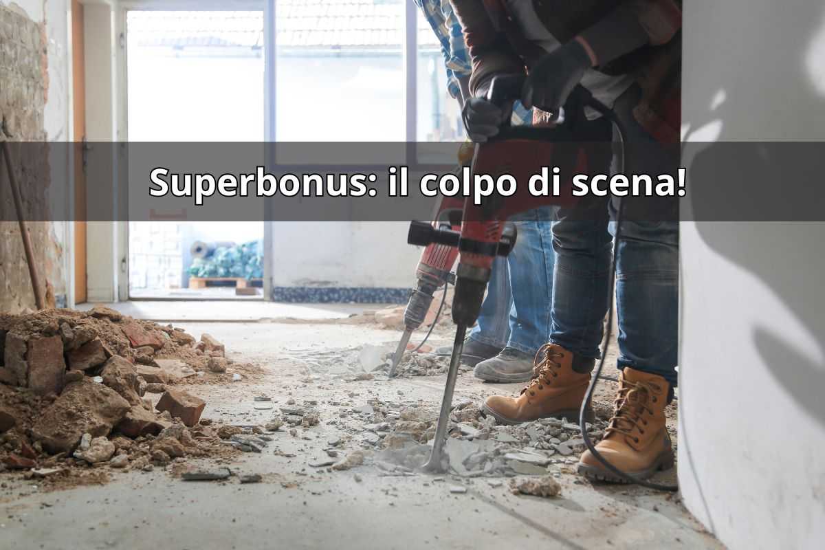 Operai al lavoro in casa