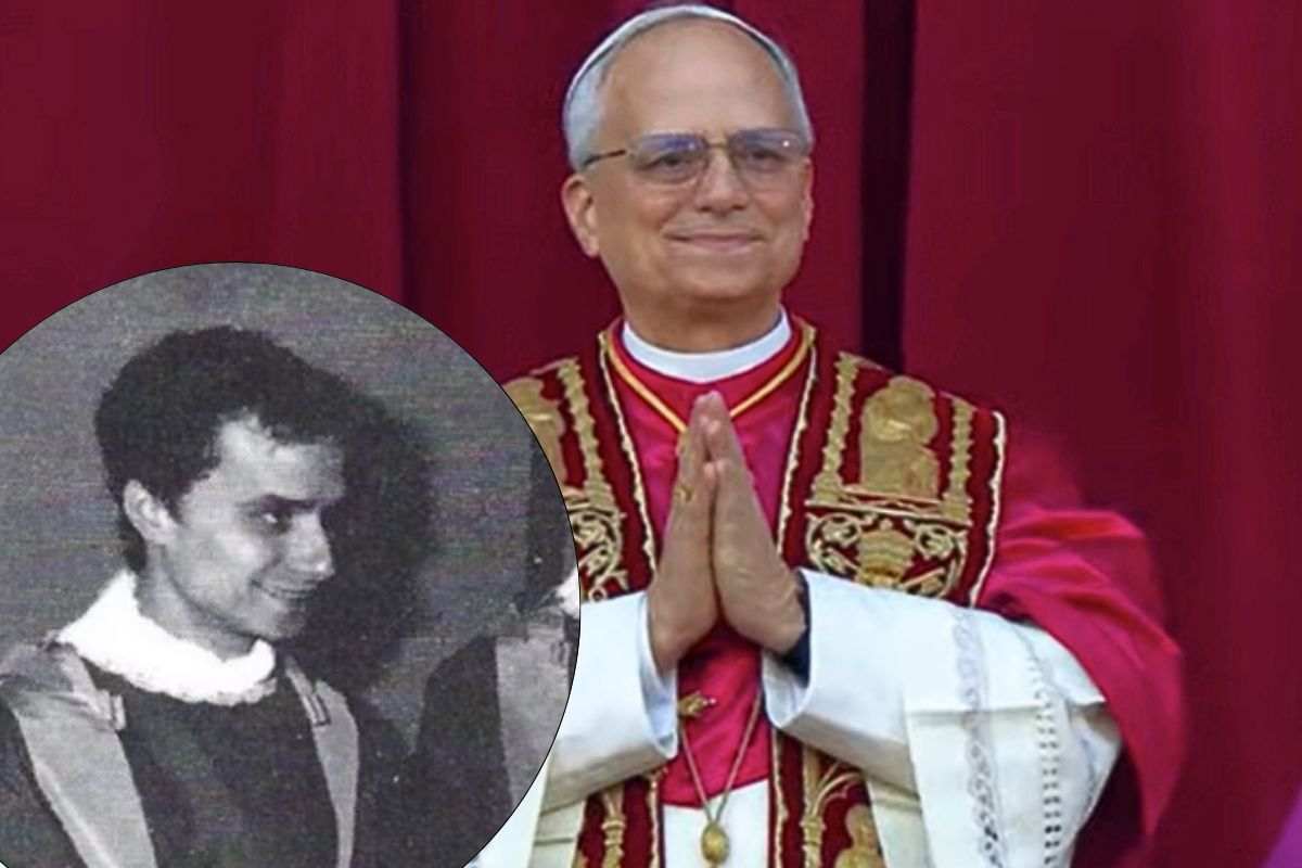 Papa Leone XIV in una foto da giovane