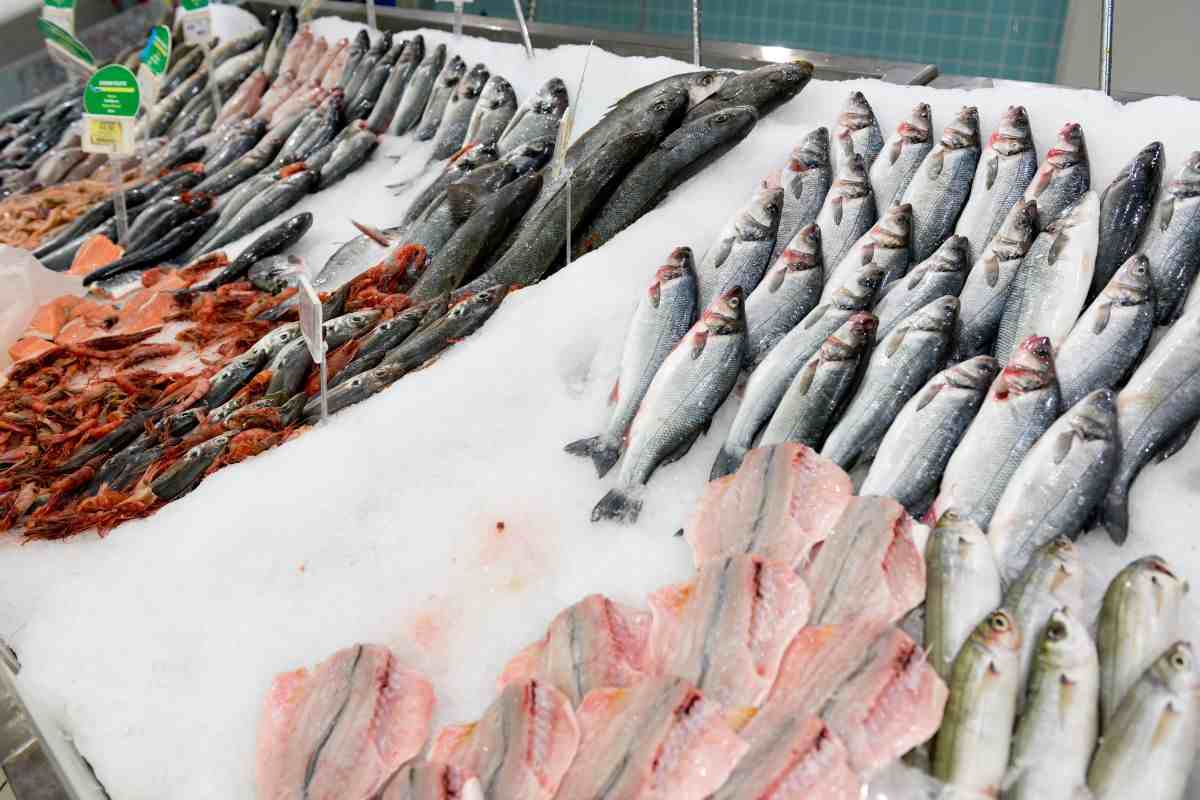 Pescheria di un supermercato