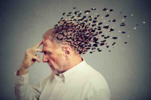 uomo con Alzheimer