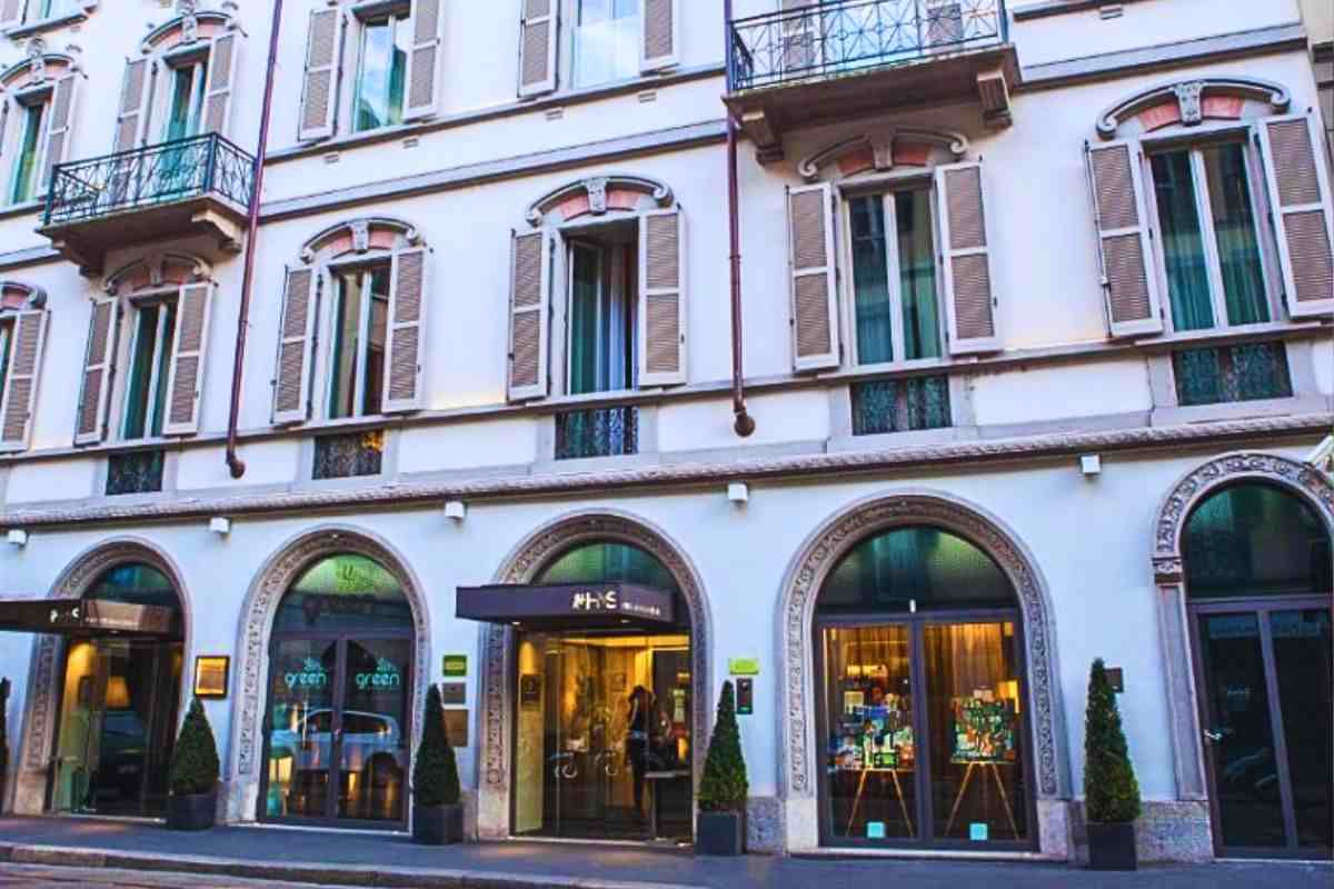 Entrata dell'Hotel Scala di Milano
