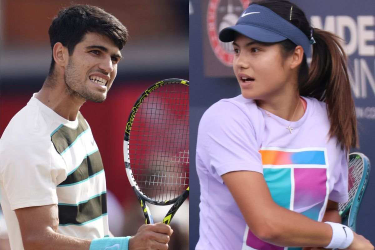 I tennisti Alcaraz e Raducanu