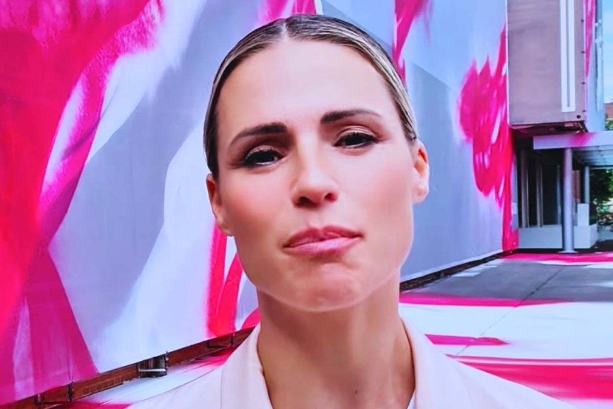 La Hunziker durante un video social