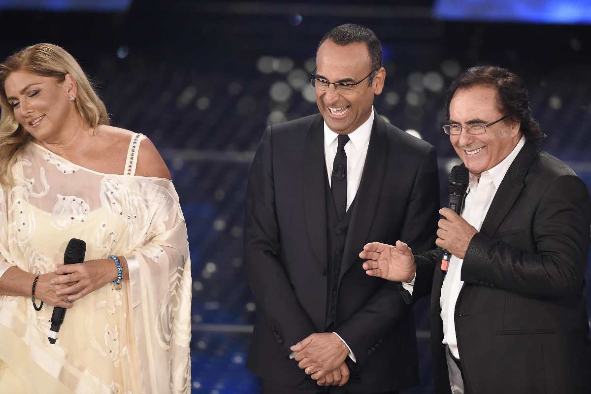 conti albano e romina sul palco di sanremo