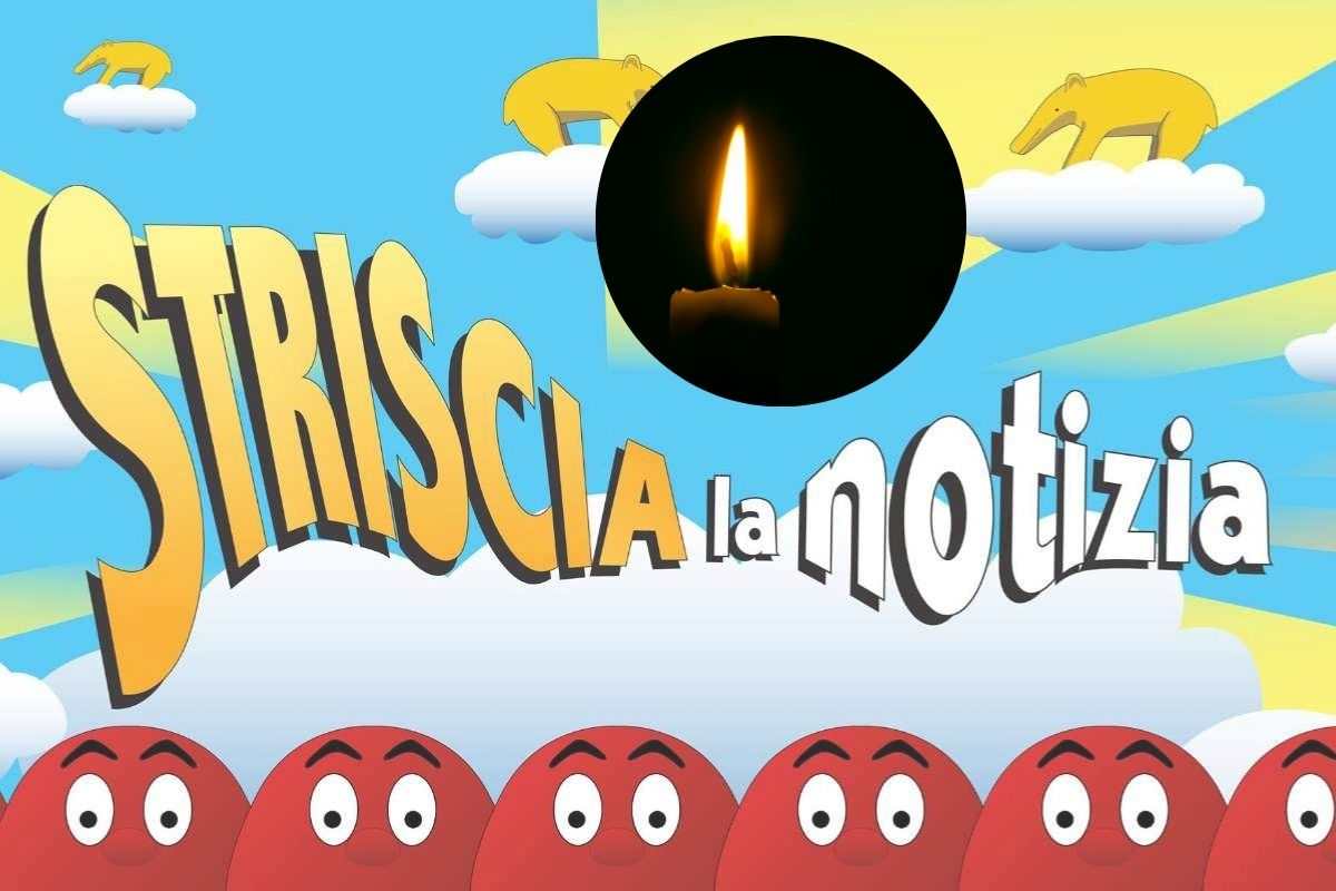 striscia la notizia e una candela nel cerchio