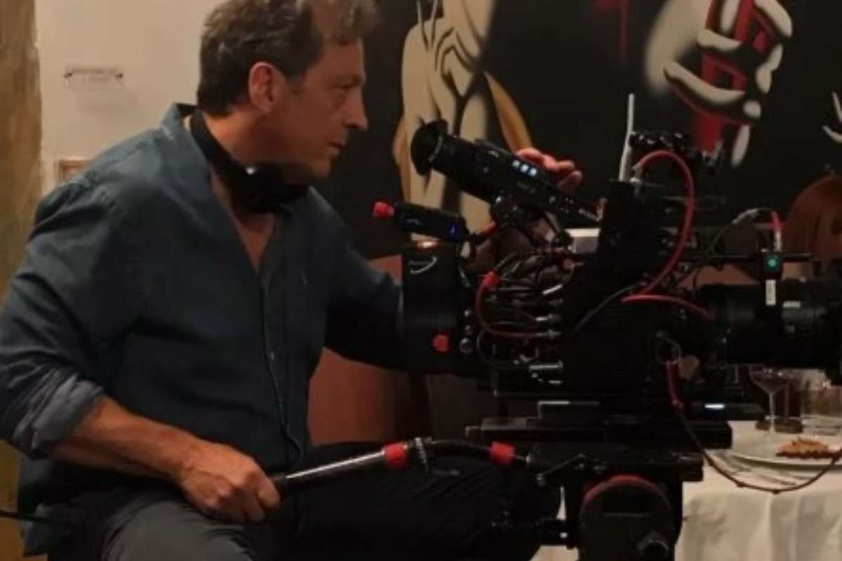 Gabriele Muccino sul set