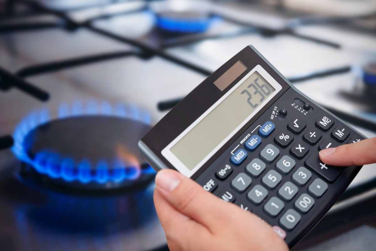 gas e calcolatrice